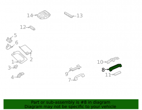 Ручка потолка задняя левая Mercedes W167 GLE 350 450 20-21 черная, царапины