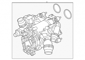 Корпус термостата BMW X1 U11 24-26