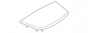 Накладка передней панели центральная под динамик BMW 4 F32/33/36 14-20 черная