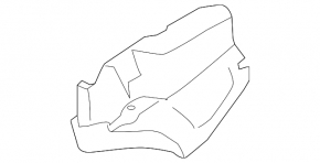Защита заднего бампера левая BMW 4 F32/33/36 14-20