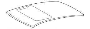 Крыша металл Lexus CT200h 11-13 под люк, отпилена