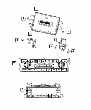 Chassis Brain Box Temperature Jeep Grand Cherokee WL 21-26