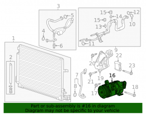 Компрессор кондиционера Cadillac CTS 14- 3.6 447280-9680