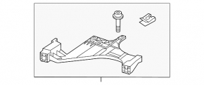 Suport bara față sub far, interior dreapta, Audi A4 B8 13-16