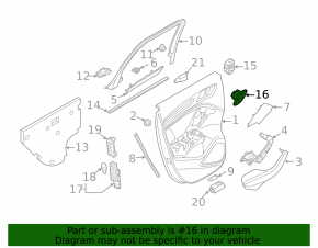 Кнопка блокировки двери задняя левая Audi A3 8V 15-20