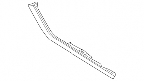 Накладка консоли боковая левая Infiniti FX35 FX45 03-06 хром