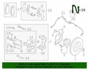 Шланг тормозной передний левый Mazda CX-5 13-16