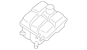 Rezervor de expansiune pentru răcire Mazda3 MPS 09-13 fără capac