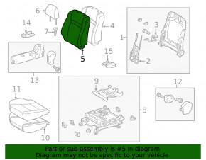 Scaun pasager Toyota Camry v55 15-17 usa fără airbag, LE, mecanic, material textil bej, curățabil chimic