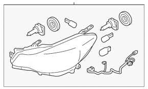 Far dreapta față Subaru Impreza WRX GH 15-16 cu halogen