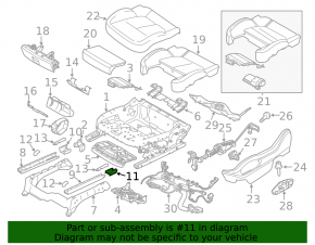 Заглушка салазки водительского сиденья передняя левая Porsche Macan 15-18 черная