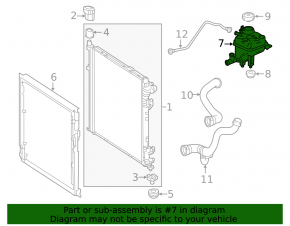 Vas de expansiune răcire Mercedes W166 ML/GLE 12-19