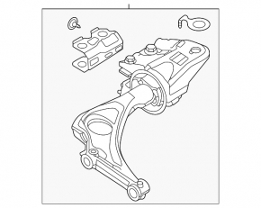 Рычаг нижний длинный передний левый Mazda CX-90 24-26