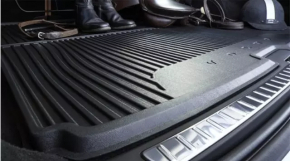 Covoraș portbagaj Volvo XC90 16-25 gri cauciucat pentru 3 rânduri de scaune