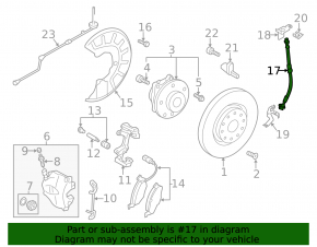 Furtun de frână față stânga VW Beetle 12-19