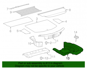 Пенопласт под запаску Toyota Rav4 13-18