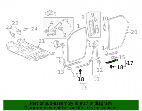 Накладка порога внешняя задняя левая Lexus RX300 RX330 RX350 RX400h 04-08 черная