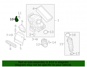 Кронштейн корпуса воздушного фильтра Audi A4 B8 09-16