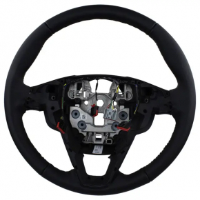 Руль голый Ford Fusion mk5 17-20 кожа черная, потерт