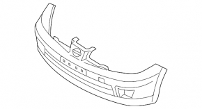 Бампер передний голый Nissan Versa 1.8 10-12