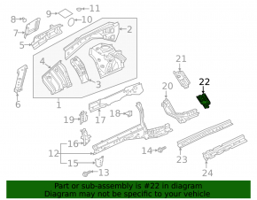 Кронштейн передней стойки правый Infiniti QX50 19-25