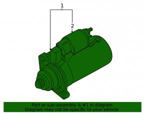 Стартер Audi A3 8V 15-18 1.8T, 2.0T BOSCH без start-stop, 1.1 Kw