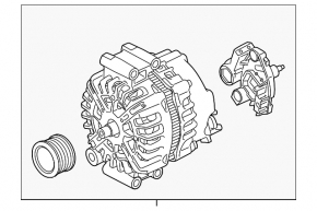 Генератор BMW X5 F15 14-18 210 Amp 4.4T