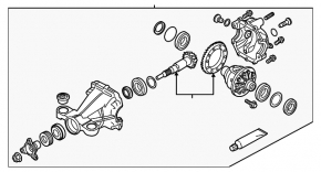 Задний дифференциал редуктор Infiniti Q50 14-20 2.0T AWD, 3.0T Red Sport, 3.7 82к