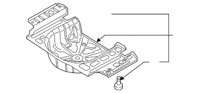 Корыто багажника VW Passat b8 16-19 на кузове
