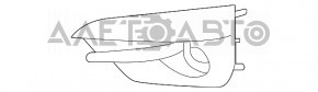 Решетка бампера левая Subaru Impreza 17- GK под EyeSight, под птф