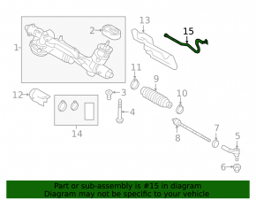 Проводка рулевой рейки Audi A3 8V 15-20