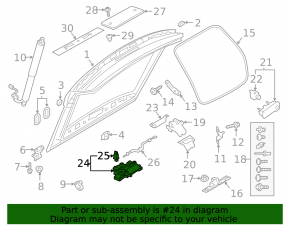 Привод замка двери багажника Audi Q3 83A 19-25