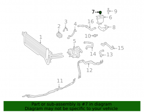 Capac mic vas de expansiune lichid de răcire pentru Mercedes W246 B250e 16-17