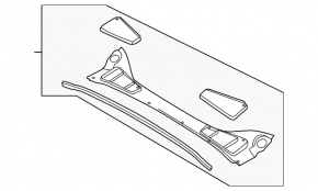 Решетка дворников пластик Ford Focus mk3 11-18