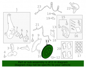 Disc de frână față stânga pentru Land Rover Range Rover 18-21 363/33mm