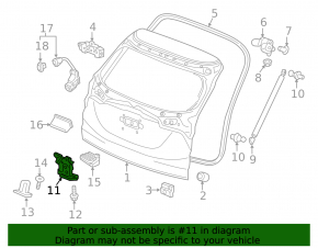 Замок двери багажника Honda HR-V 16-22