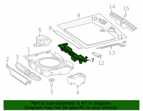 Tavă portbagaj față Mercedes W167 GLE 350 450 20-23