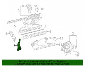 Suport turbocompresor Mercedes W167 GLE 450 20-23 3.0h
