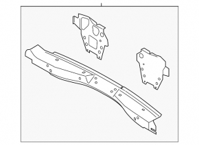 Задняя панель Ford C-max MK2 13-18 2 части