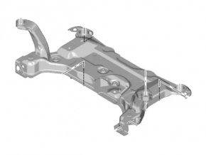 Подрамник передний Ford C-max MK2 13-18 ржавый