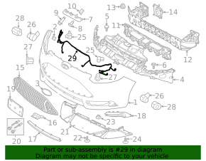 Montarea bumperului frontal Ford Focus mk3 15-18 restilizat, sub farurile de ceață