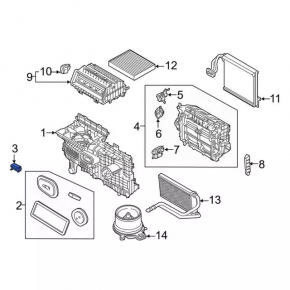 Клапан печки кондиционера Ford Explorer 20-25