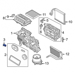 Клапан печки кондиционера Ford Explorer 20-25