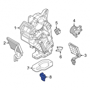 Клапан печки кондиционера Ford Explorer 20-25