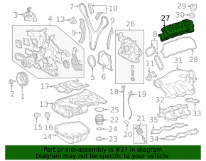 Крышка клапанов передняя 3.5 2GR-FE Lexus ES350 07-12
