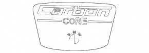 Эмблема центральной стойки CARBON CORE наружная левая BMW 7 G11 G12 16-22