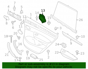 Suport difuzor spate dreapta BMW X3 F25 11-17