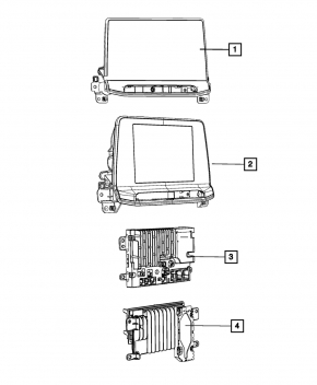 RADIO AUDIO RECEIVER Jeep Compass 22-26