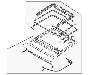 Cadru mecanism trapă Audi A3 22-26