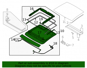 Cadru mecanism trapă Audi A3 22-26